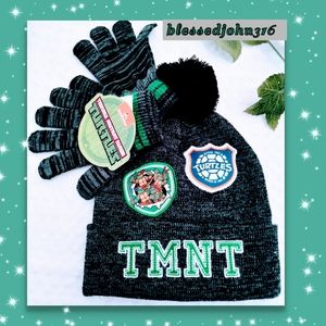 Teenage Mutant Ninja Turtles Beanie hat & Gloves